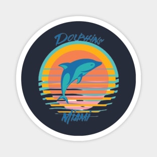 Back Miami Dolphins Magnet